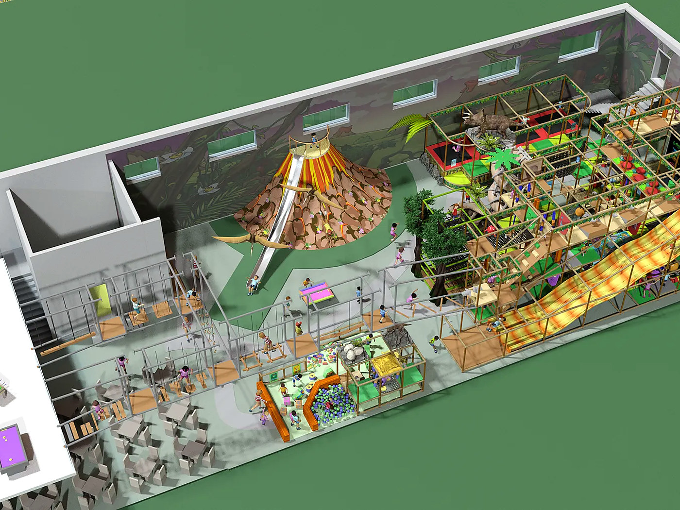 VP-IN-600 Multi-Zone FEC indoor playground reference design