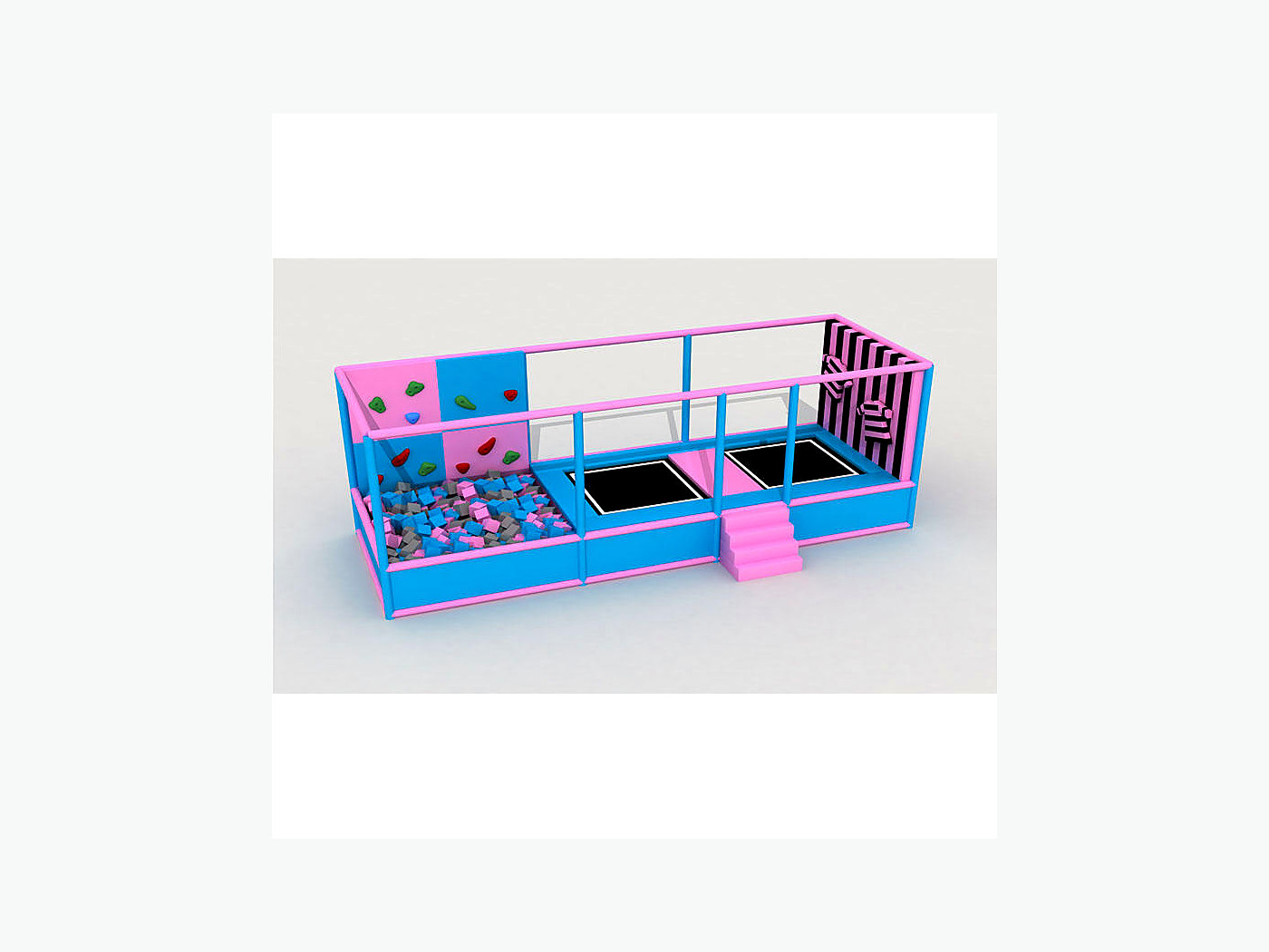 VP-TR-100 Starter Jump trampoline reference layout