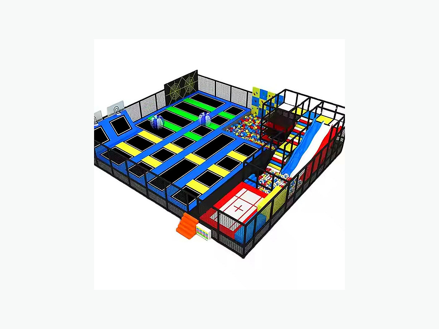 VP-TR-250 Active Court trampoline park reference layout