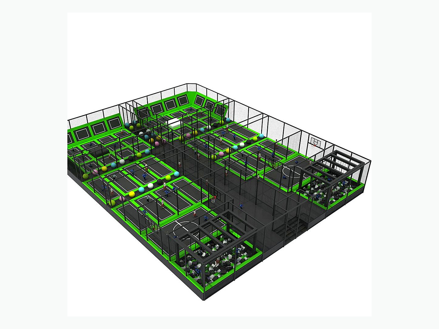 VP-TR-450 Free-Jump Arena reference layout