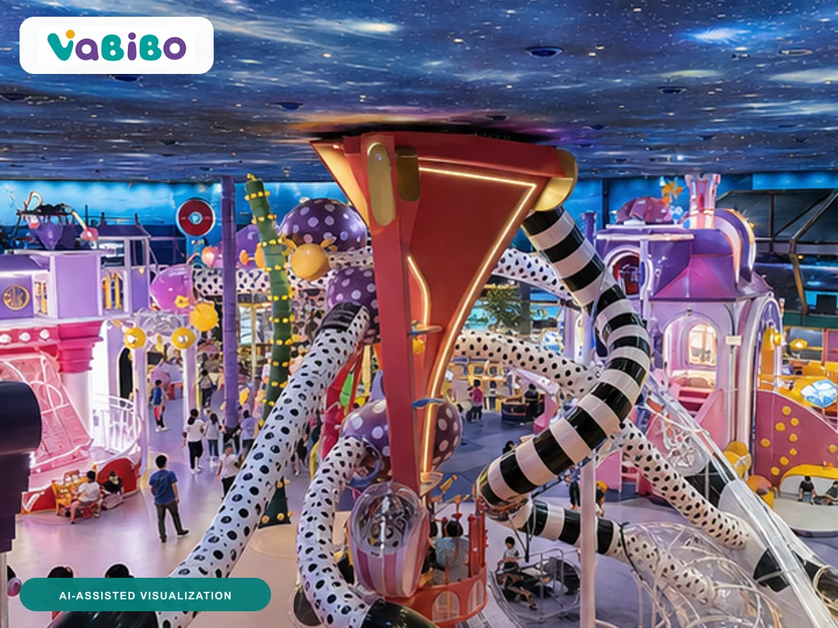 Harbin 8,000 m² Family Discovery & Entertainment Center AI-assisted visualization 1, inspired by the authorized reference