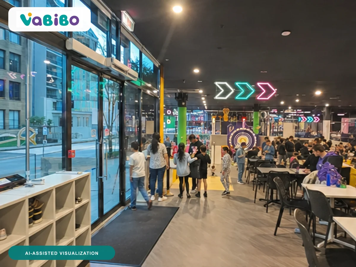 Spain 1,600 m² Compact Active Play Venue AI-assisted visualization 1, inspired by the authorized reference