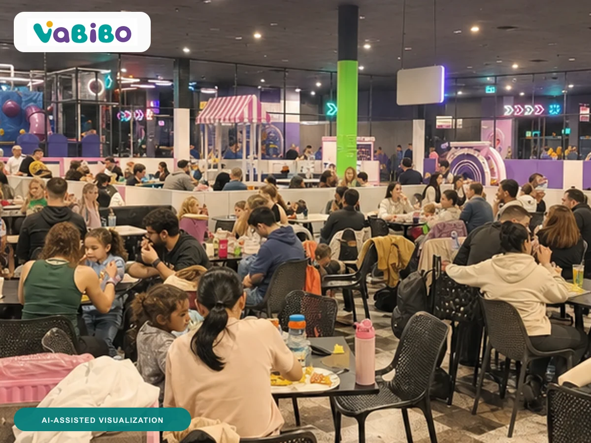 Spain 1,600 m² Compact Active Play Venue AI-assisted visualization 2, inspired by the authorized reference